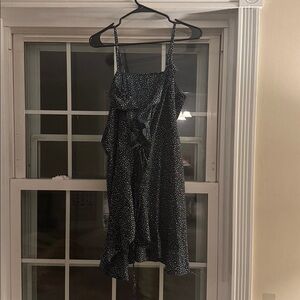 SHEIN Black Dress with White Dots